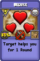 Wizard101 Death spell card: Beguile, Spell ID 5034