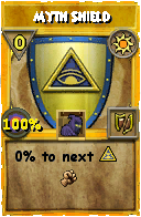 Wizard101 Sun spell card: Myth Shield, Spell ID 5177