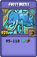 Wizard101 Ice spell card: Frost Beetle, Spell ID 5137