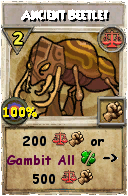 Wizard101 Balance spell card: Ancient Beetle!, Spell ID 5072