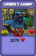 Wizard101 Myth spell card: Grendel's Amends, Spell ID 5421