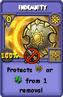 Wizard101 Sun spell card: Indemnity, Spell ID 5511