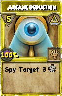 Wizard101 Myth spell card: Arcane Deduction, Spell ID 5069