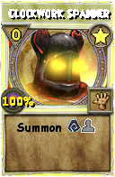Wizard101 Star spell card: Clockwork Spanner, Spell ID 5537