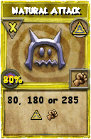 Wizard101 Myth spell card: Natural Attack, Spell ID 5431