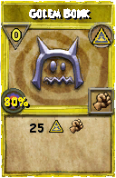 Wizard101 Myth spell card: Golem Bonk, Spell ID 5425