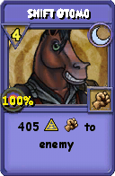 Wizard101 Moon spell card: Shift Otomo, Spell ID 5935