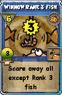 Wizard101 Fishing spell card: Winnow Rank 3 Fish, Spell ID 6004