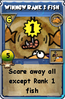 Wizard101 Fishing spell card: Winnow Rank 1 Fish, Spell ID 6007