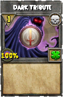 Wizard101 Death spell card: Dark Tribute, Spell ID 6009