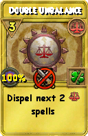 Wizard101 Balance spell card: Double Unbalance, Spell ID 6014