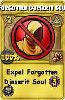 Wizard101 Myth spell card: Forgotten Djeserit Soul, Spell ID 6054