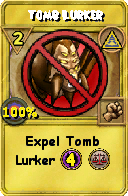 Wizard101 Myth spell card: Tomb Lurker, Spell ID 6055