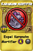 Wizard101 Myth spell card: Karanahn Mortifier, Spell ID 6056