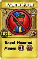 Wizard101 Myth spell card: Haunted Minion, Spell ID 6058