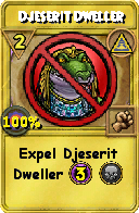 Wizard101 Myth spell card: Djeserit Dweller, Spell ID 6061