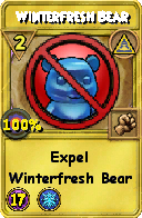 Wizard101 Myth spell card: Winterfresh Bear, Spell ID 6096