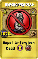 Wizard101 Myth spell card: Unforgiven Dead, Spell ID 6102