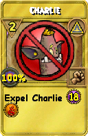 Wizard101 Myth spell card: Charlie, Spell ID 6106