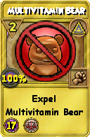 Wizard101 Myth spell card: Multivitamin Bear, Spell ID 6110