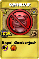 Wizard101 Myth spell card: Gumberjack, Spell ID 6114