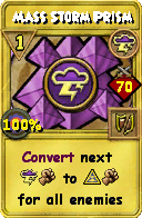 Wizard101 Storm spell card: Mass Storm Prism, Spell ID 6115