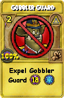 Wizard101 Myth spell card: Gobbler Guard, Spell ID 6125