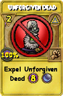 Wizard101 Myth spell card: Unforgiven Dead, Spell ID 6129