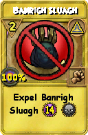 Wizard101 Myth spell card: Banrigh Sluagh, Spell ID 6131