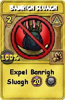 Wizard101 Myth spell card: Banrigh Sluagh, Spell ID 6145