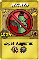Wizard101 Myth spell card: Augustus, Spell ID 6150