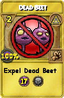 Wizard101 Myth spell card: Dead Beet, Spell ID 6164