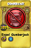 Wizard101 Myth spell card: Gumberjack, Spell ID 6178