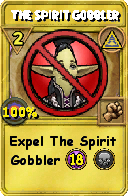 Wizard101 Myth spell card: The Spirit Gobbler, Spell ID 6182