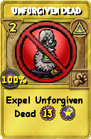 Wizard101 Myth spell card: Unforgiven Dead, Spell ID 6186
