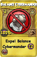 Wizard101 Myth spell card: Balance Cybermander, Spell ID 6197