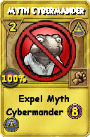 Wizard101 Myth spell card: Myth Cybermander, Spell ID 6207