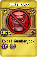 Wizard101 Myth spell card: Gumberjack, Spell ID 6217