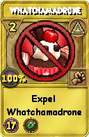 Wizard101 Myth spell card: Whatchamadrone, Spell ID 6222