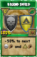 Wizard101 Life spell card: Legend Shield, Spell ID 6254