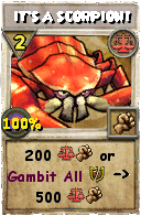 Wizard101 Balance spell card: IT'S A SCORPION!, Spell ID 6267