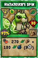 Wizard101 Life spell card: Ratatoskr's Spin, Spell ID 6326