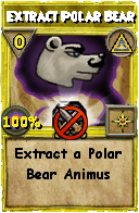 Wizard101 Myth spell card: Extract Polar Bear, Spell ID 6332