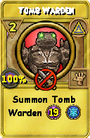 Wizard101 Myth spell card: Tomb Warden, Spell ID 6342