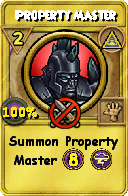 Wizard101 Myth spell card: Property Master, Spell ID 6345