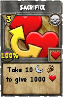 Wizard101 Death spell card: Sacrifice, Spell ID 6351