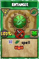 Wizard101 Life spell card: Entangle, Spell ID 6364