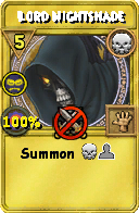 Wizard101 Death spell card: Lord Nightshade, Spell ID 6379