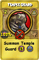 Wizard101 Myth spell card: Temple Guard, Spell ID 6395
