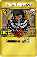 Wizard101 Death spell card: Death Brandon, Spell ID 6399